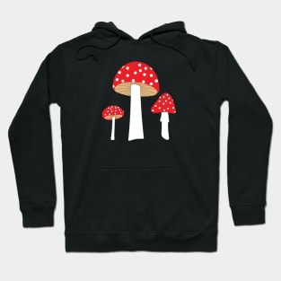 Red polka dot mushrooms Hoodie